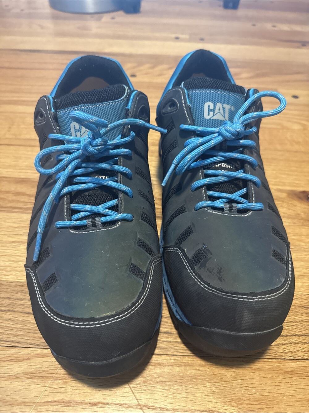 CAT Chromatic Composite Toe Work Shoes Womens 13 Blue EH Slip Resistant P90691